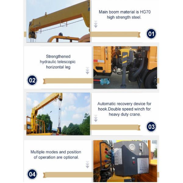 Q235 кран углерода стальной CLW Howo установленный тележкой телескопичный