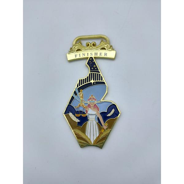 Horoscopes Zinc Alloy Medal Electroplated 105mm X 50mm X 3mm