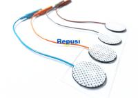 4 elétrodos de superfície descartáveis do EMG do sensor DISCOS AG AgCl com fio de 10cm