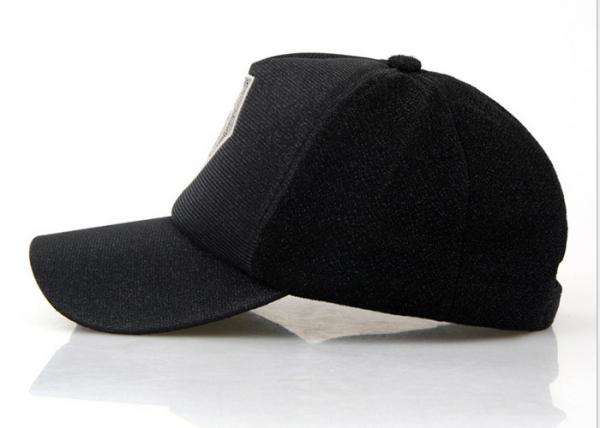 Silver Ralph Lauren Baseball Cap , Washed Plain Black Baseball Cap 6 Panels