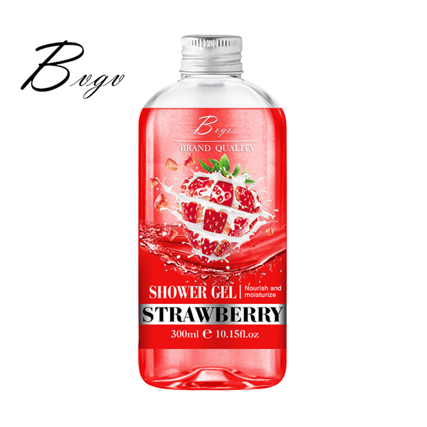 Strawberry Vitamins Whitening Shower Gel Nourishing Body Wash Non Drying
