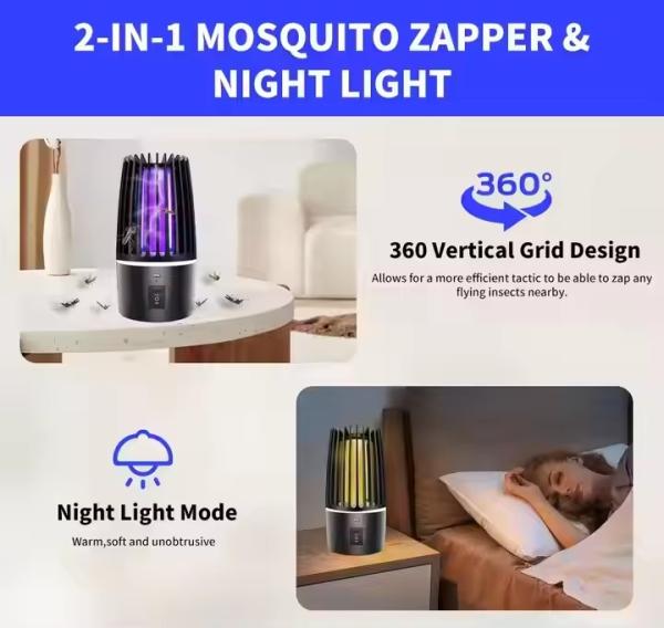 JZ USB Powered Rechargeable Household Electric Mosquito Repellent Smart Pest Control For Indoor Mosquito Repelente