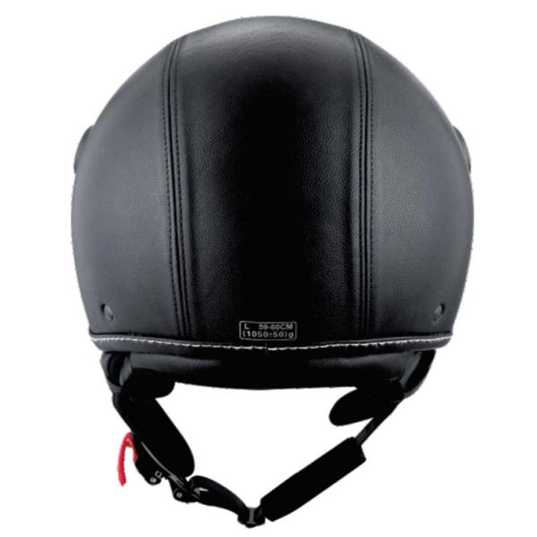 Custom Vintage Retro Leather Motorcycle Helmet ECE 22.06 with High Density EPS Liner