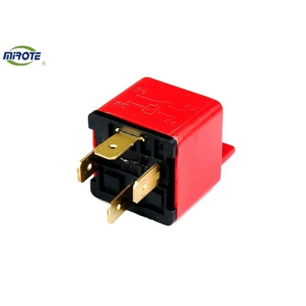 Red Cover 40 Amp Relay 4 Pin HELLA Mini Auto Relay With Bracket For Car Headlight 24v relay automotive
