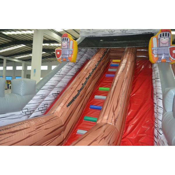 Digital Printing Inflatable Jumping Castle / Blow Up Guard Themed Fun City