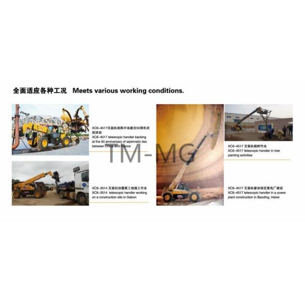 Confortable XC6-3007 Telescopic Telehandler Forklift forklength 1200mm with Deutz engine