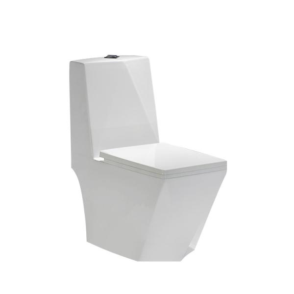 Personalize a armadilha de P S um assoalho da parte - montou o resplendor branco cerâmico da gravidade da cor do toalete