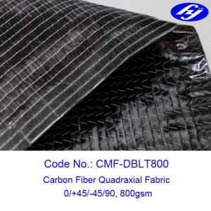 tissu de fibre du carbone 800GSM/fibre unidirectionnelle de carbone avec 0/+45/