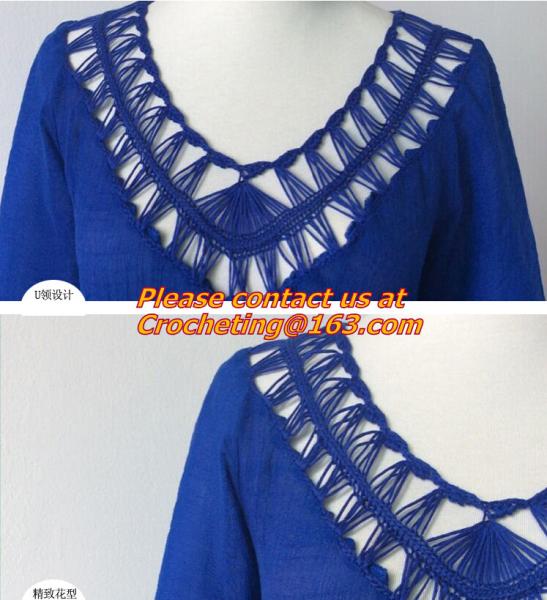Women Knitted Crochet Tassel Swimwear Bikini Cover Ups Dress Beach Tops, tassel, knitted