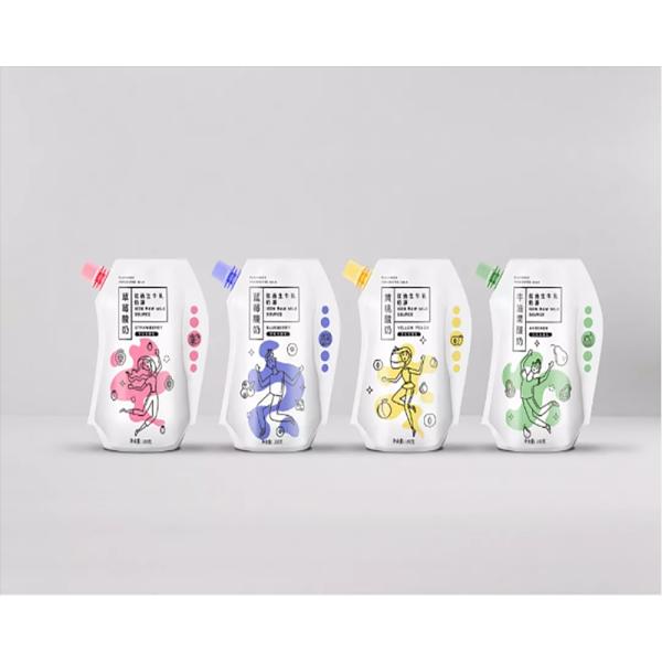 Напиток соевого молока упаковывая многоразовые изготовленные на заказ мешки Споут