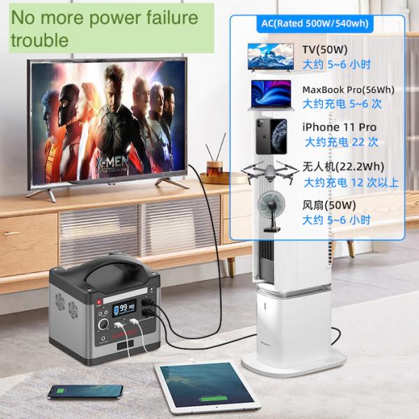 электростанция кемпинга 320В 188кс160кс170ММ портативная для аварийного накопления энергии