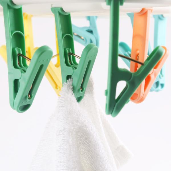 16 Clips Clothespin Multifunctional Socks Hanger Windproof