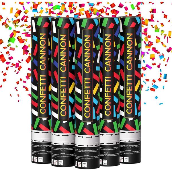 Confetti Cannon Party Supplies 60cm Biodegradable Hand-screwed Gender Reveal Cannons