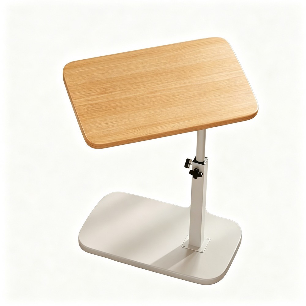 Portable TV Tray Table Adjustable Height 360° Swivel Living Room Home Houseware