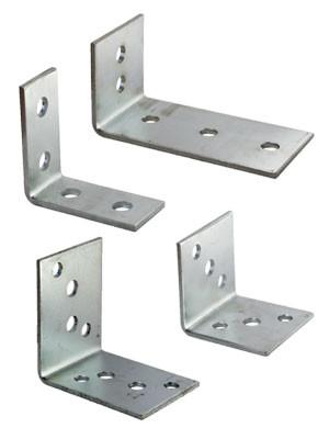 Electroplating Heavy Duty Galvanised Angle Brackets , 90 Degree Metal Bracket