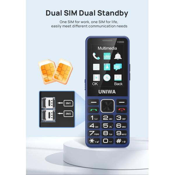 4G Senior Friendly Cell Phones SOS Emergency Button Portable And Long Lasting