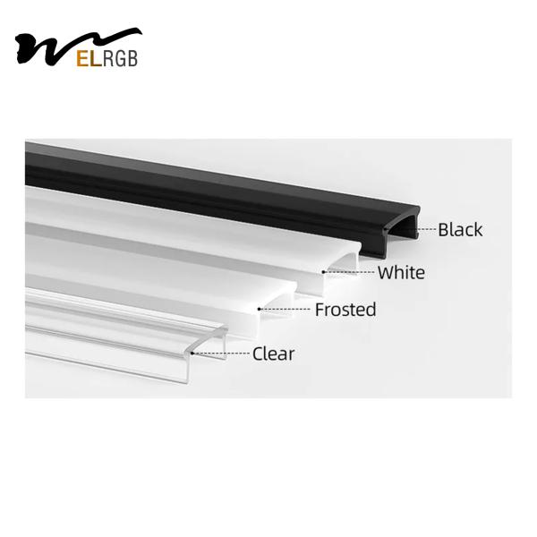 1m-3m 17x7mm LED Strip Alumínio Profil Para Iluminação de Strip Led