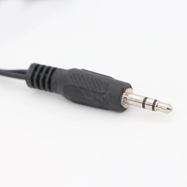 CUSTOM 3.5mm Jack 1 male to 2 Female Y Splitter Headphone Jack Mic PC Audio TRS Splitter Cable