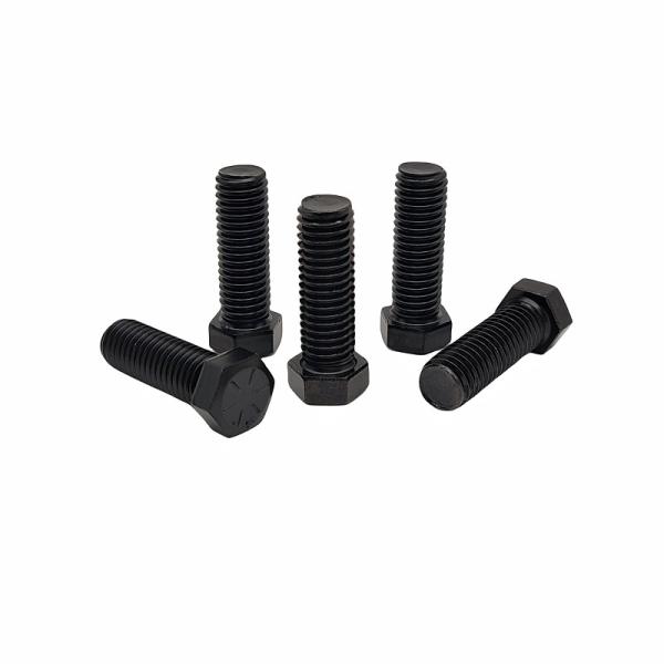 Специально изготовленный Dacromet черный шестиугольный болт, покрытый экологически чистым цветным цинком.