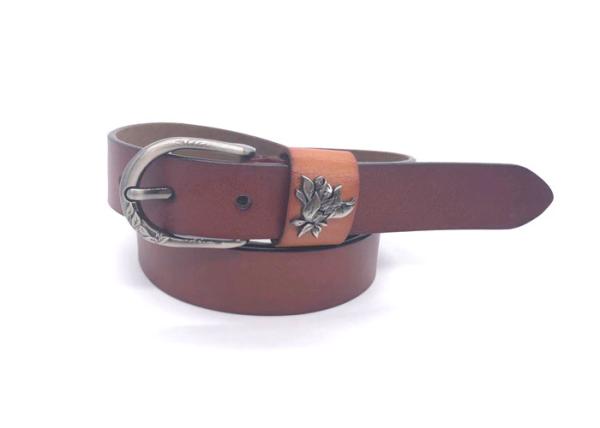 Fashion 2.3CM Women Dress Genuine Leather Belt With Pin Buckle