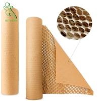 Papel de embalagem Compostable do favo de mel 80gms para envolver produtos vidreiros