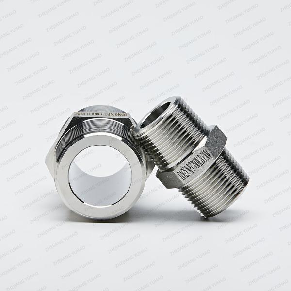 DIN Precision Forged Stainless Steel Pipe Fittings Stainless Hex Bushings 3000LB