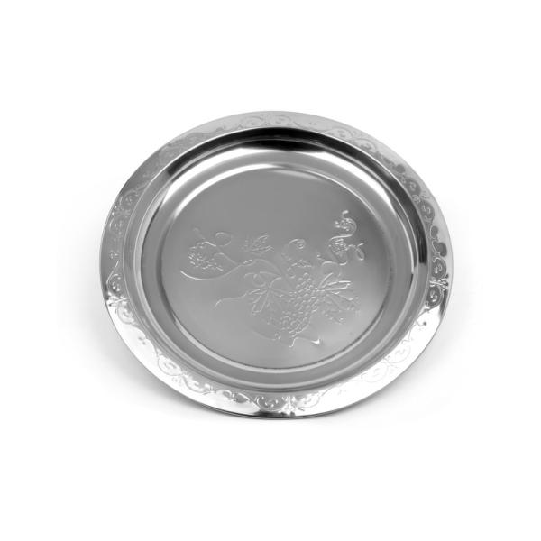 SGS 50cm Large Round Stainless Steel Tray