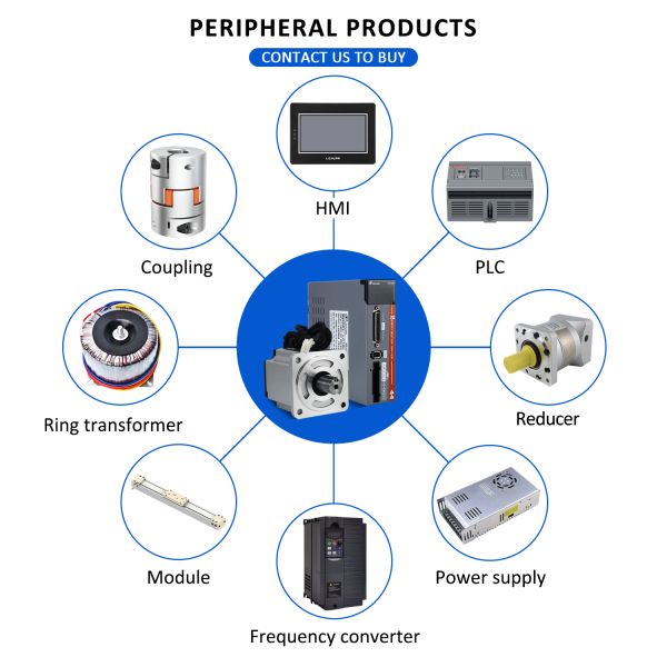Lichuan AC Servo Motor Drivers Kit A5 LC10L 600W 0.6KW 1.91N.m 220V 3.3A 3000RPM IP65