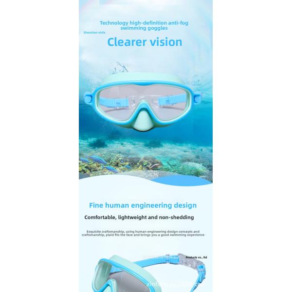 Fog Resistance Children'S Swimming Goggles Silicone Swimming Goggles With Electroplated