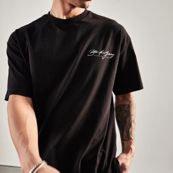 T-shirt en coton pour hommes de grande taille 2023 avec technologie de décapage de l'humidité et col O-Neck