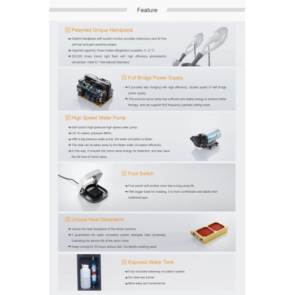 Multi Functional SHR Hair Removal Machine 8x40mm / 10x50mm OPT Spot Size