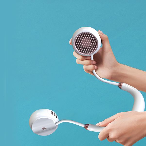 Lightweight Usb Operated Mini Portable Fan Around Neck For Outdoor Use OEM ODM