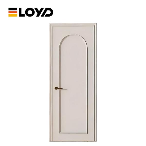 OEM Aluminium Teak Wood Door Front French Glass Panel Doors