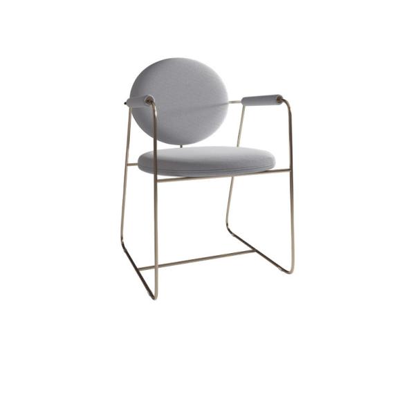 Ergonomic Fabric Dining Chair