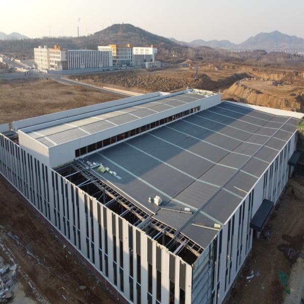 Edifício pré-fabricado de estrutura de aço de secção H Q235B Q355B