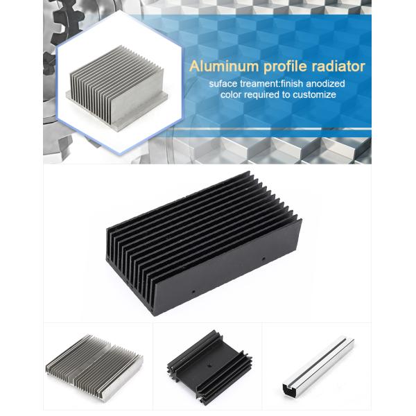 Anodized Aluminum Electronic Heat Sink Extrusion Anti Oxidation