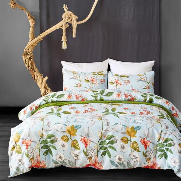 300tc Thread Count Solid Pattern 100% Lyocell Bedding Sheet Set for Comfortable Sleep