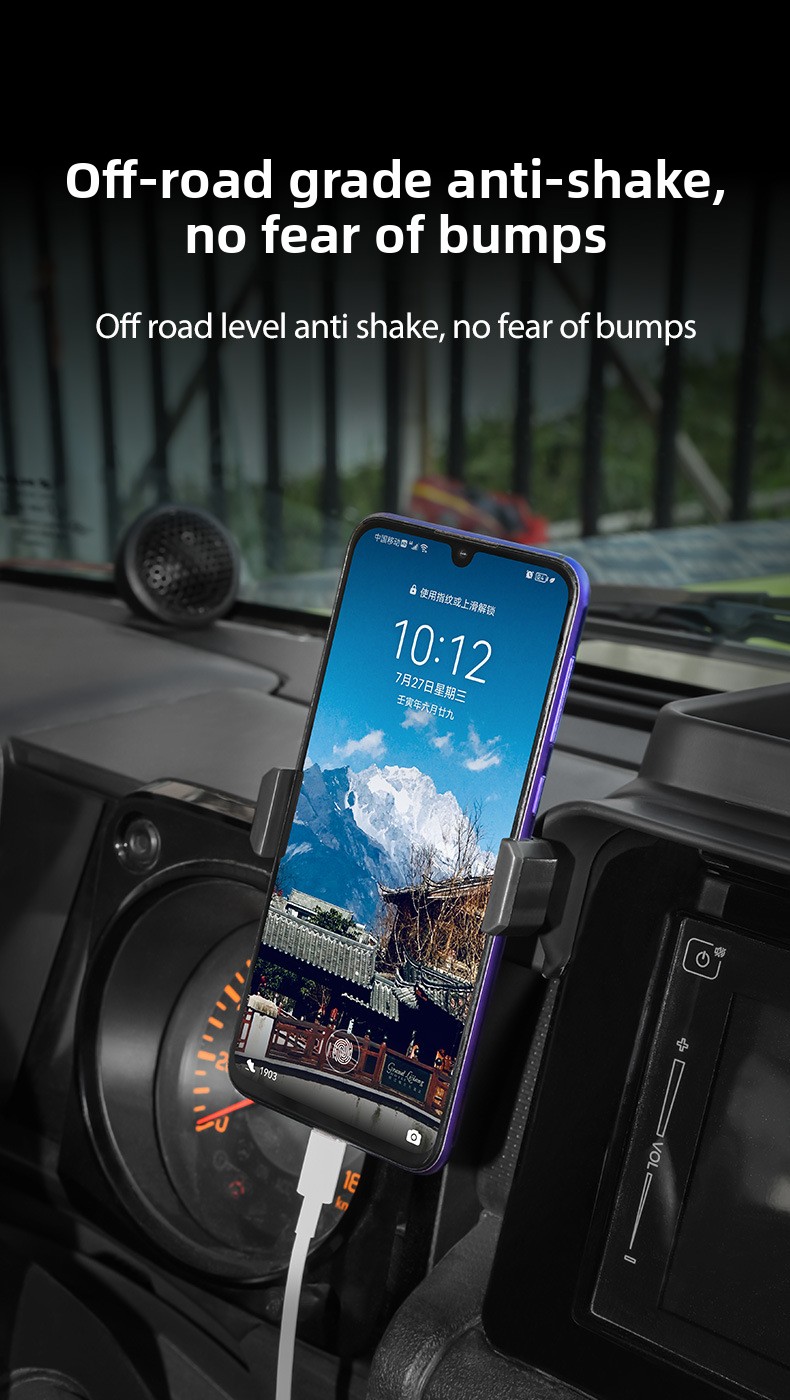 For Suzuki Jimny Multi-Function Wireless Charging Storage Box Two-In-One Central Control Screen Mobile Phone Interior Accessory