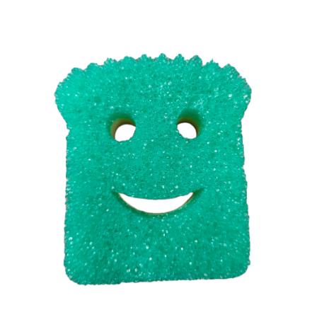 Yellow-Green Square Scrub Daddy  Sponge With Hardness Changes For Durable Kitchen Cleaning