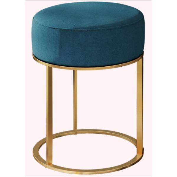 Голубой табуретка обитая тканью вокруг минималистского пастырского ODM стиля