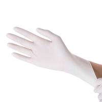 Caja libre de los guantes 100pcs/del examen del látex del polvo disponible de goma blanco