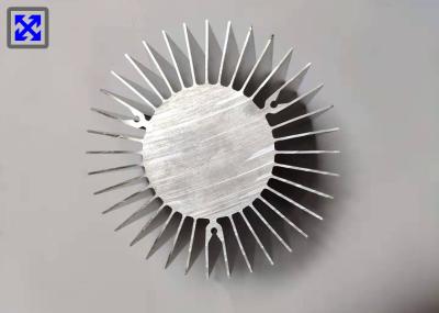 Round Shape Heatsink Extrusion Profiles , Anti Friction Aluminum Extrusion Profiles