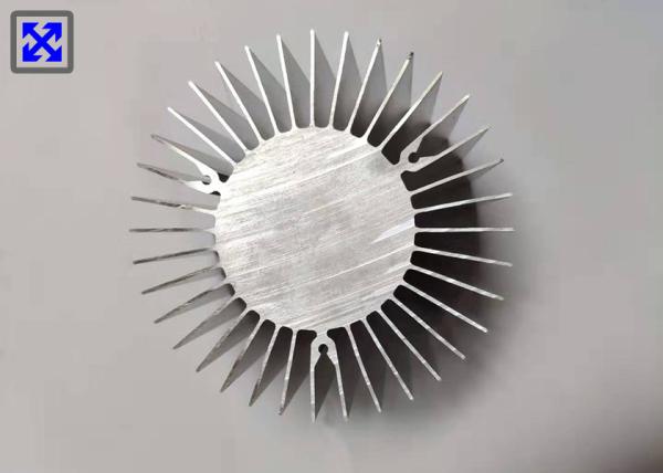 Round Shape Heatsink Extrusion Profiles , Anti Friction Aluminum Extrusion Profiles