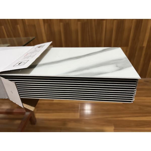 Планка винила SPC лоснистого мраморного взгляда роскошная справляясь 145x910mm 1218x148mm