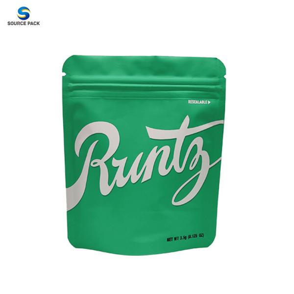 Plastic Weed Bags Stand Up Pouch For Cookies Packaging