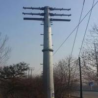 Inmersión caliente Electric Power galvanizado poste de GR 65 inoxidable para la línea de transmisión proyecto
