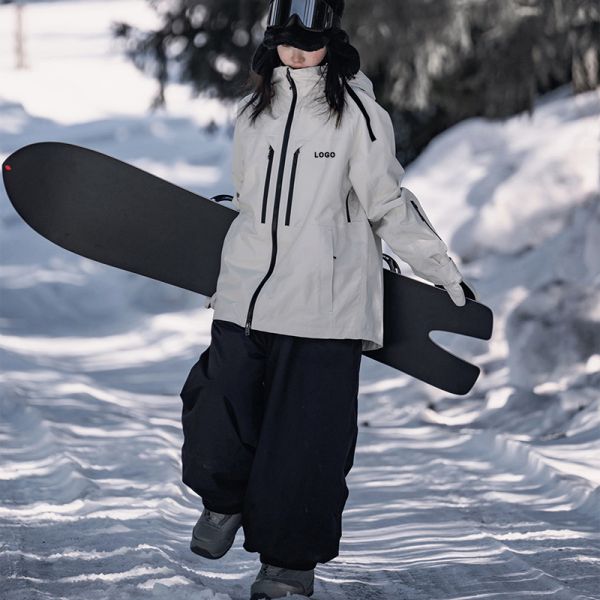 OEM Custom Couple American Style Snowboard Jacket Waterproof Windproof Thick Warm Winter Ski Outer Coat