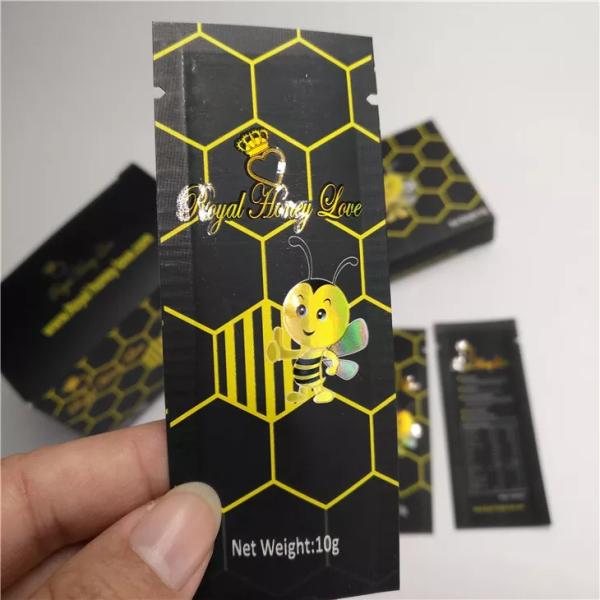 Саше меда 100% пчела естественного упаковывая превращать в желе травяной полиэтиленовый пакет