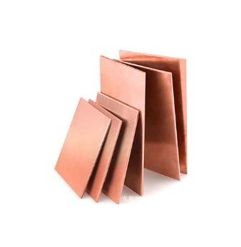 1000 X 2000mm Decorative Copper Sheets Red Rectangular T2 High Corrosion Resistance