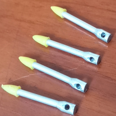 7.6mm Head Diameter Pin Clip Nail One Hole Conduit Strap for Secure Attachment to Concrete